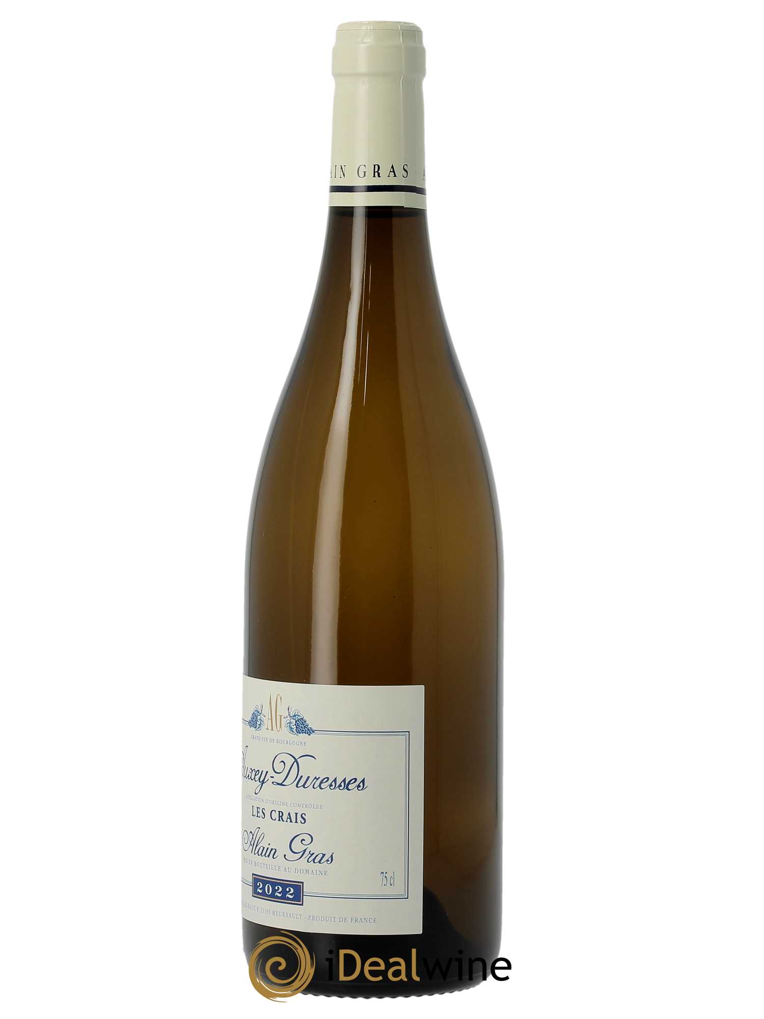 Auxey-Duresses Les Crais Alain Gras  2022 - Lot de 1 Bouteille