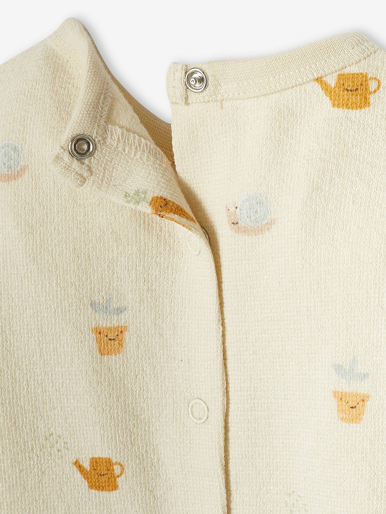 T-shirt bébé manches longues écru