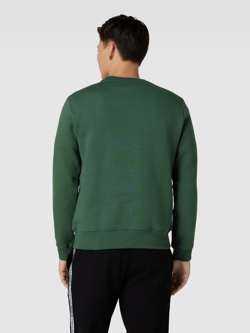 Sweatshirt mit Rundhalsausschnitt Modell 'TAPE CREW' in grün