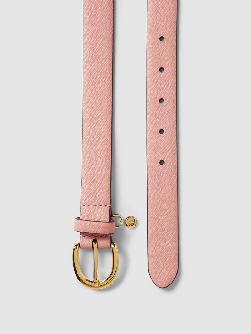 Ledergürtel mit feinem Strukturmuster Modell 'CHARM' in rosé