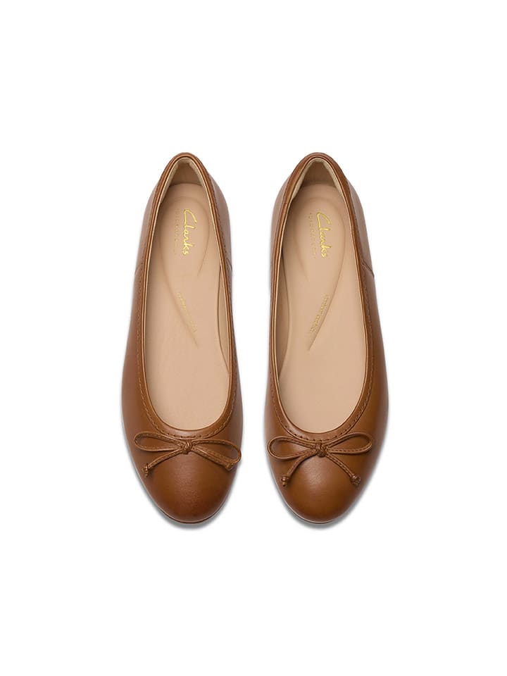 Clarks Leder-Ballerinas 