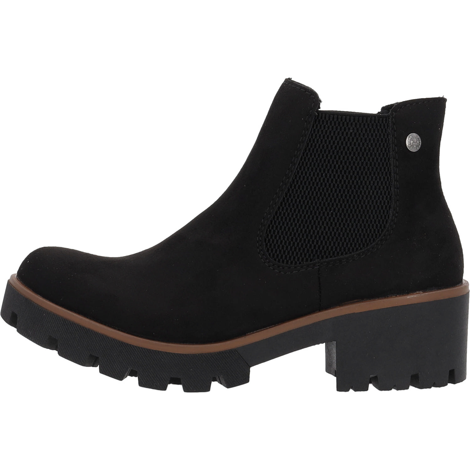 Rieker 79265, Stiefeletten, Damen, schwarz/schwarz