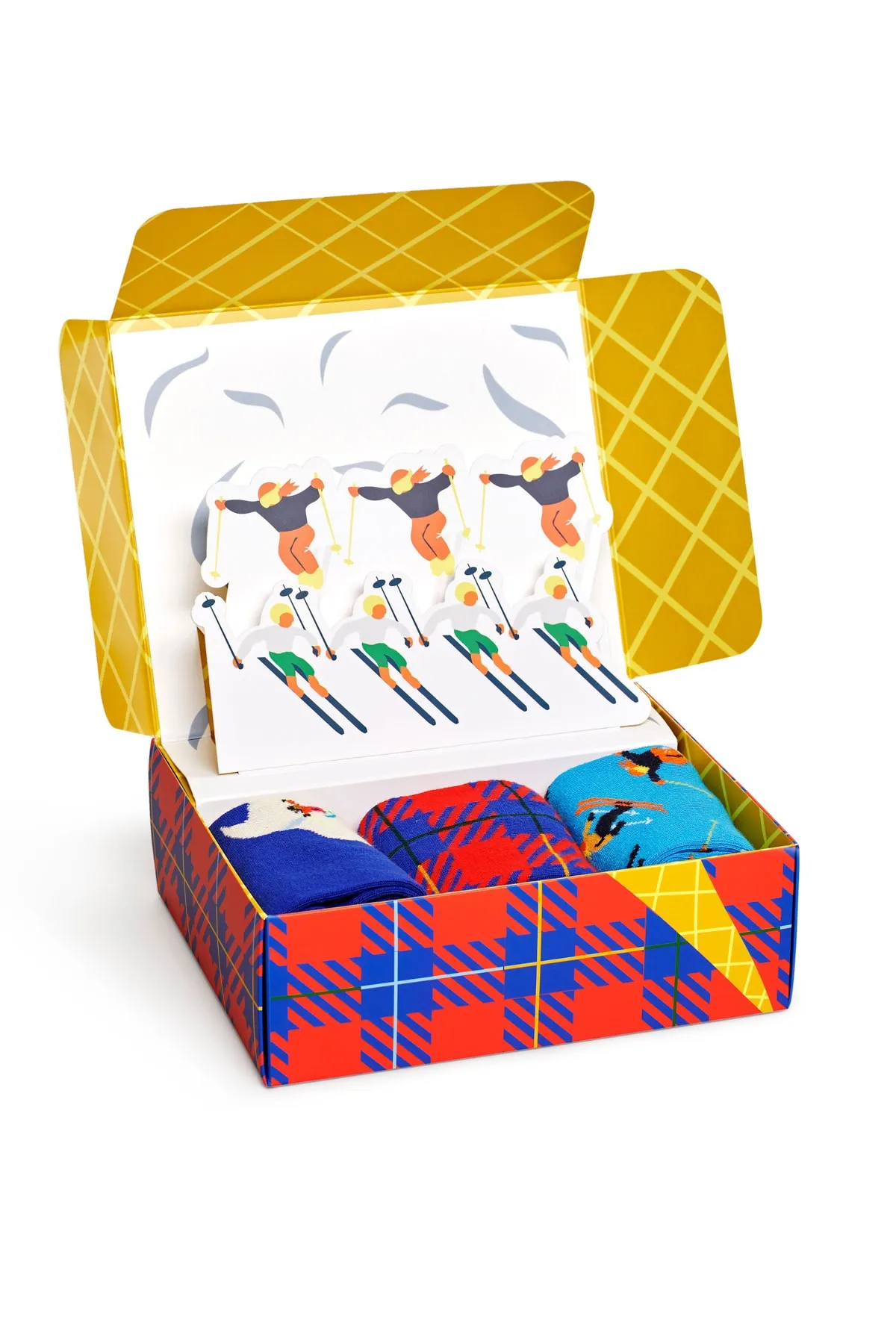 Happy Socks  3er-Pack Abfahrts-Skisocken-Geschenkset