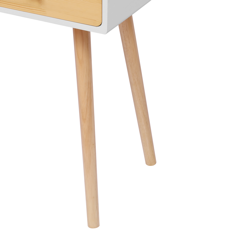Happy Home Happy Home Schminktisch mit Spiegel, 2 Schubladen und Hocker HDT01-WEI weiß