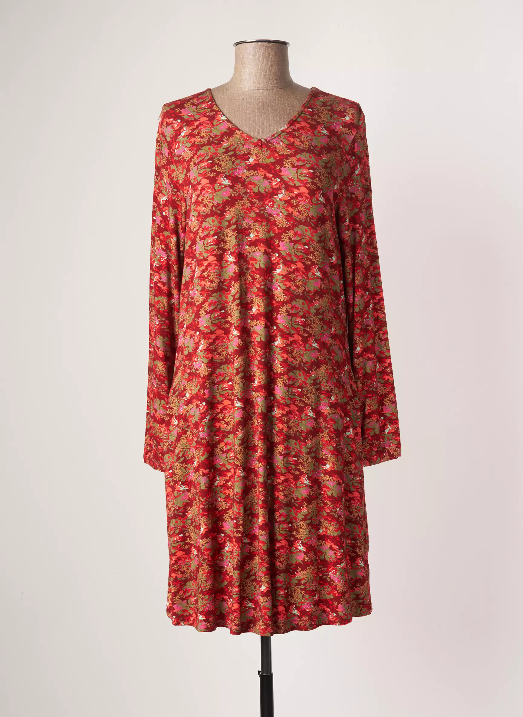Agathe   Louise Robes Mi Longues Femme couleur rouge