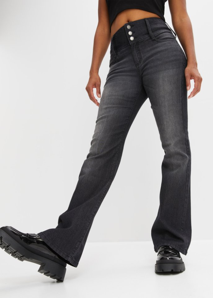 Highwaist-Schlagjeans