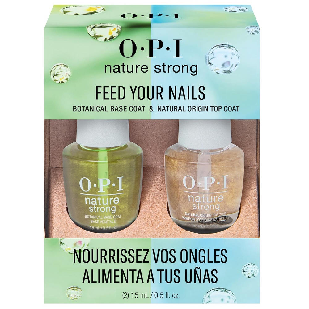 O.P.I Base & Top Coat - Duo Pack   OPI - Nature Strong Base et top coat vegan Nature Strong