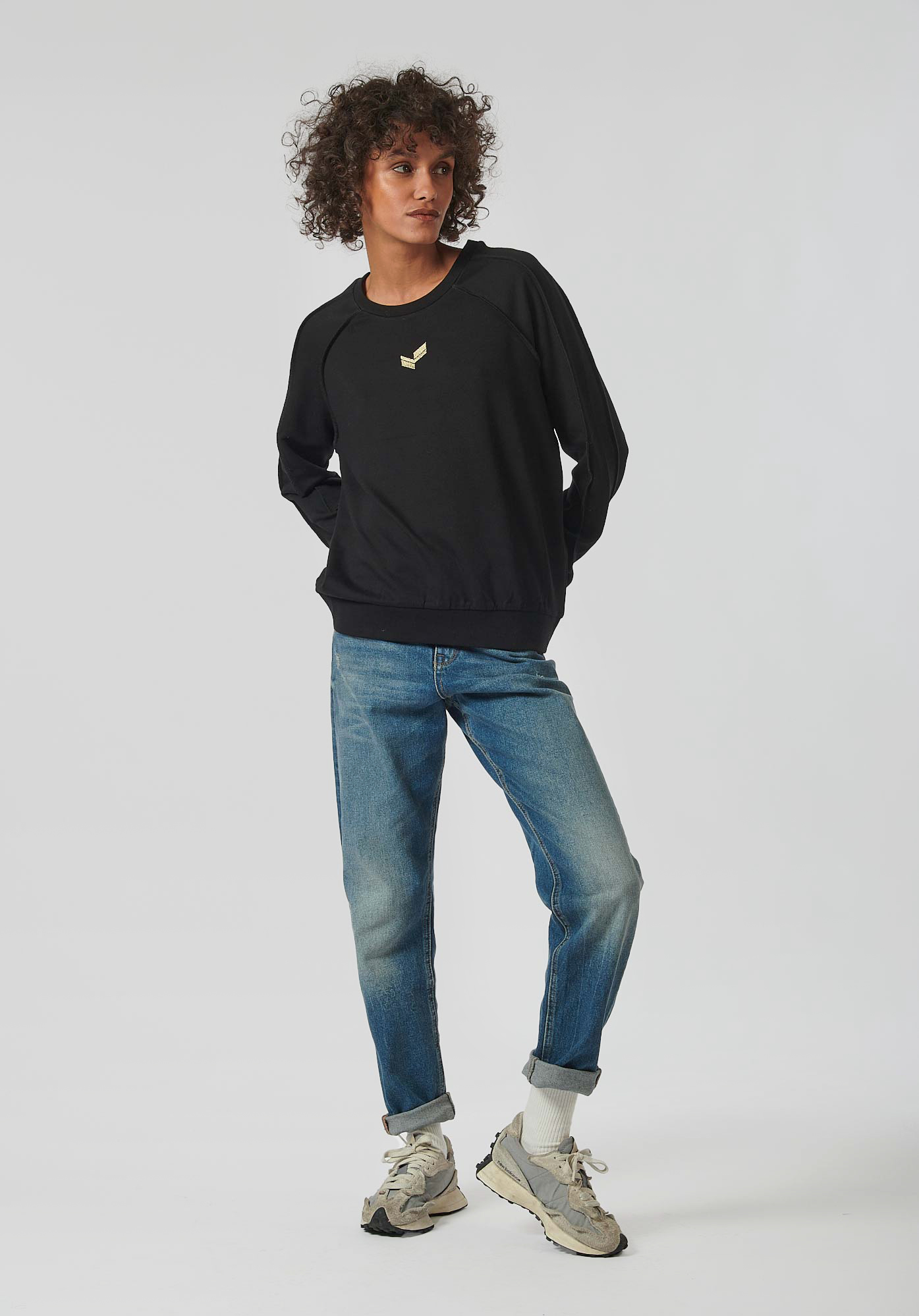 LULLA  Sweat noir femme