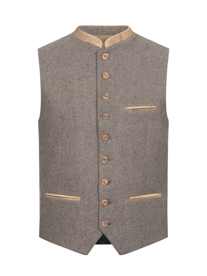 Nübler Trachtengilet Gustl in Kiesel günstig kaufen