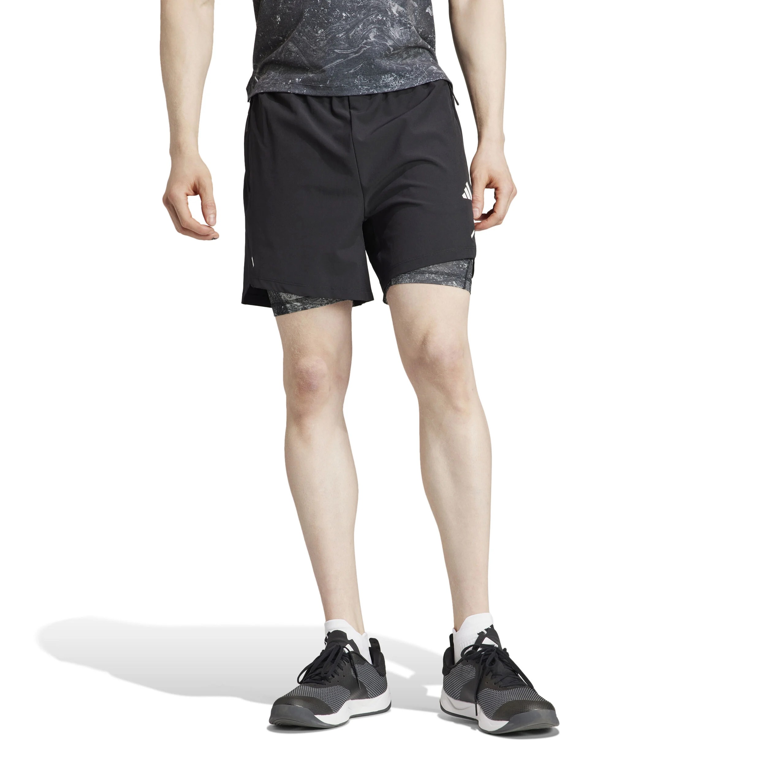Woven Power 2in1 Shorts Herren - Schwarz