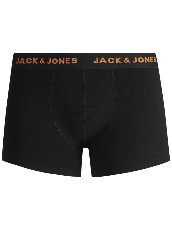 Jack & Jones 7er Pack Boxershorts Basic Trunks Unterhosen JACBASIC in Schwarz-3 günstig kaufen