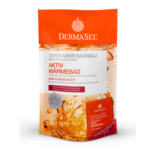 DERMASEL Totes Meer Badesalz Aktiv Wärme SPA  1 P  Kombipackung