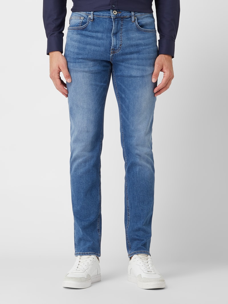Modern Fit Jeans mit Stretch-Anteil Modell 'Mitch' in blau