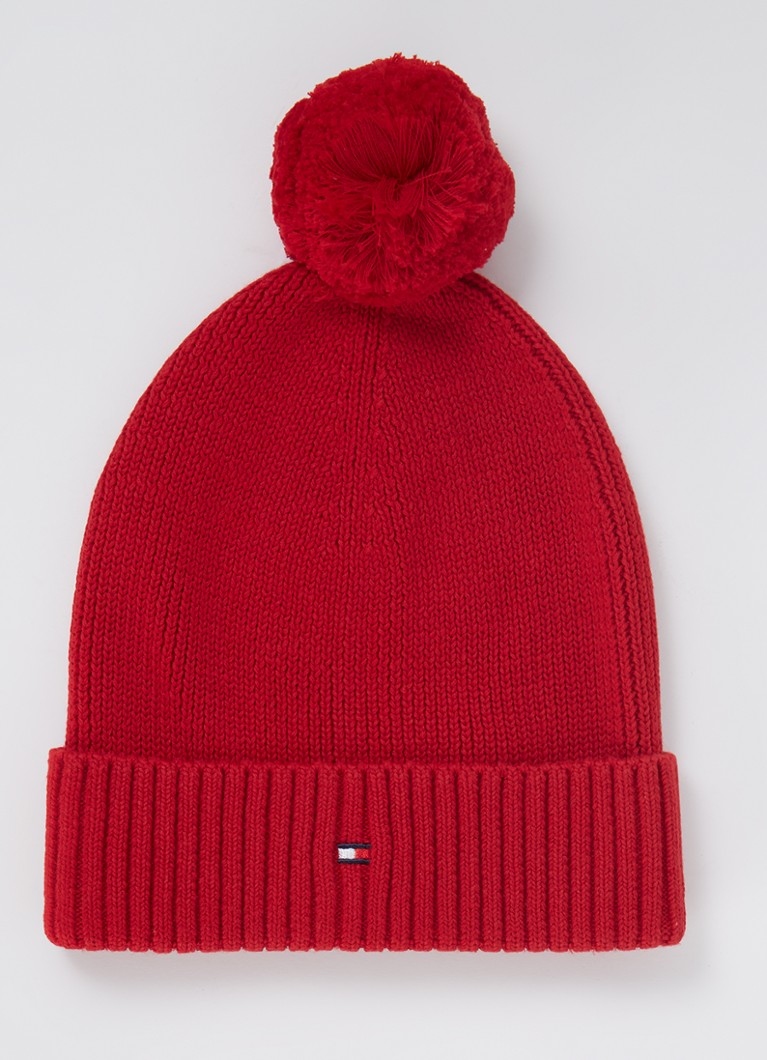 Șapcă Tommy Hilfiger Essential Logo Pom-Pom