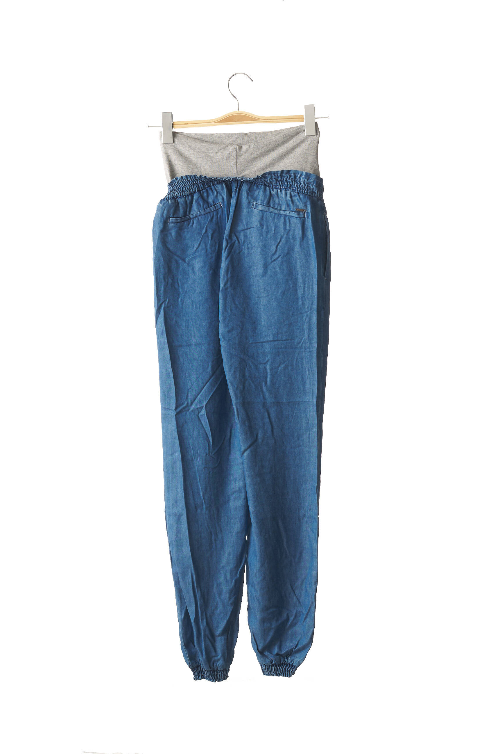 Love2wait Pantalons Maternite Femme couleur bleu