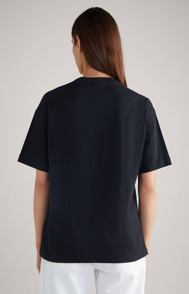 Baumwoll-T-Shirt in Schwarz