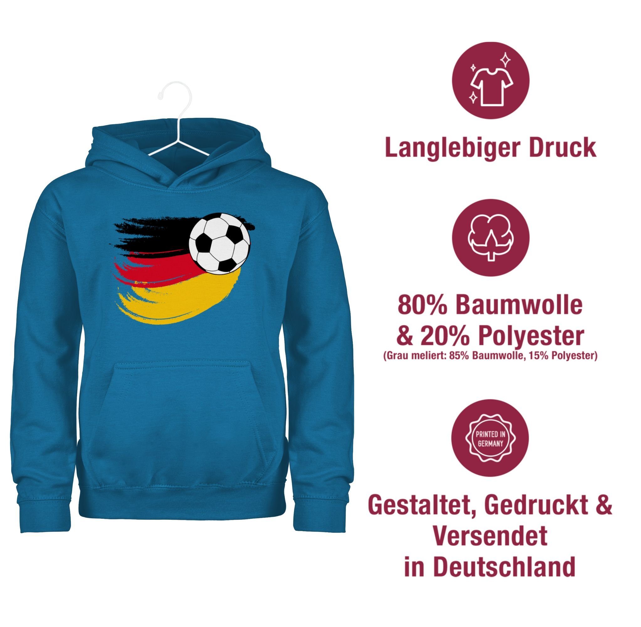 Shirtracer Hoodie Deutschland Fußball Fussball EM 2024 Kinder