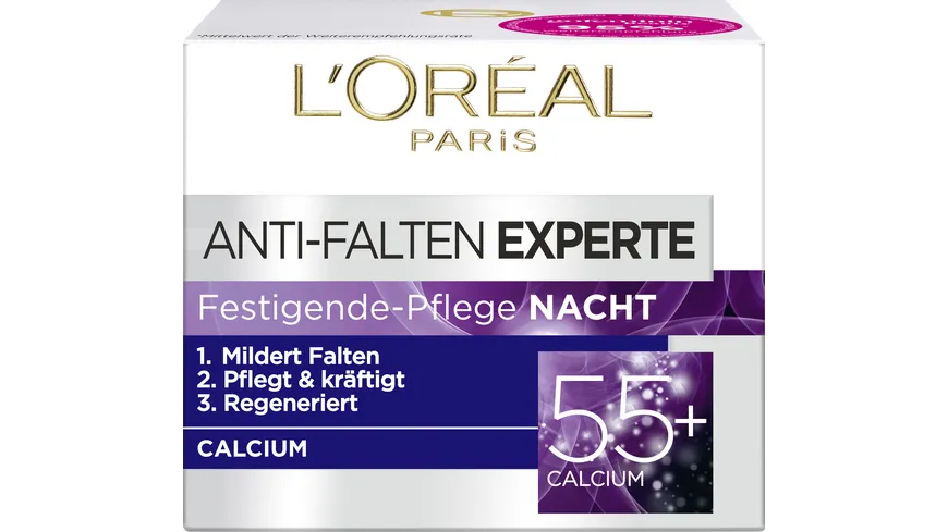 L'oréal Paris Dermo Anti Falten Expert 55+ Nachtpflege Tiegel 50ml 50 ml
