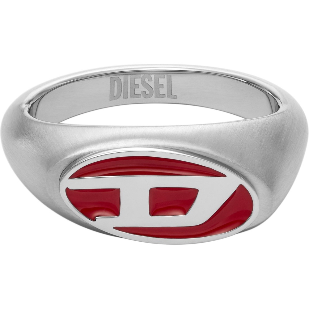 Diesel Bague pour hommes Acier inoxydable argent Bague