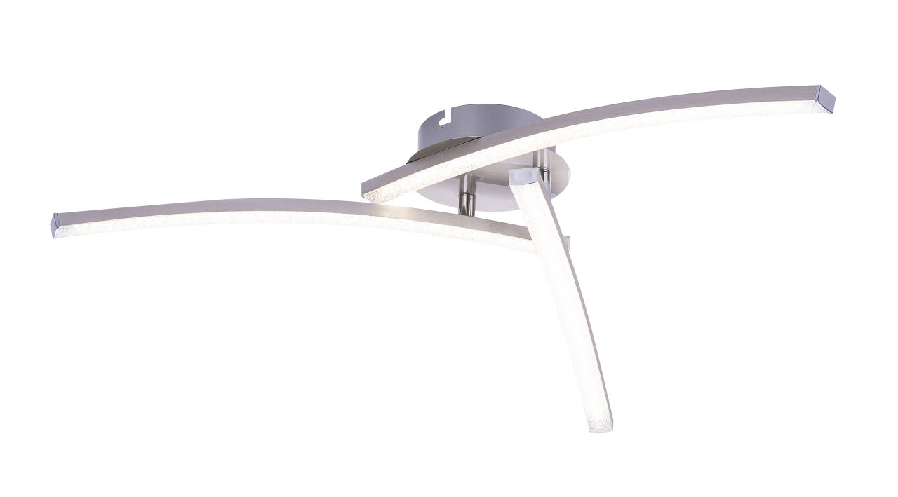 Globo Lighting - TANSY - Deckenleuchte Metall Nickel matt, LED