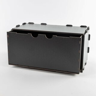 Black Paint Rack: Schrank mit großer Schublade