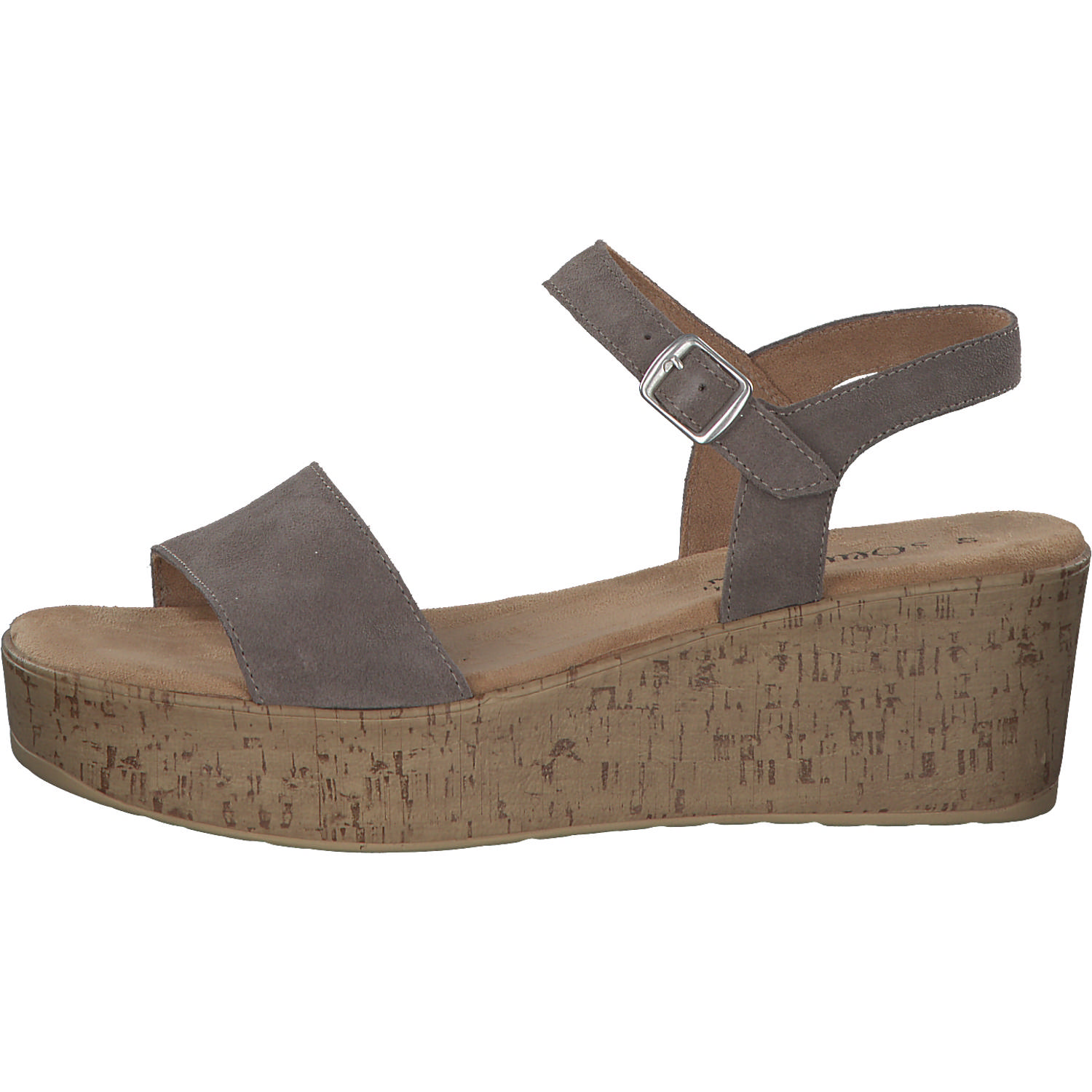 s. Oliver 28311, Plateau-Sandaletten, Damen, taupe