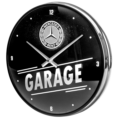 Nostalgic Art Wanduhr 31cm, Motiv "Mercedes-Benz - Garage", 1 Stück - ATU