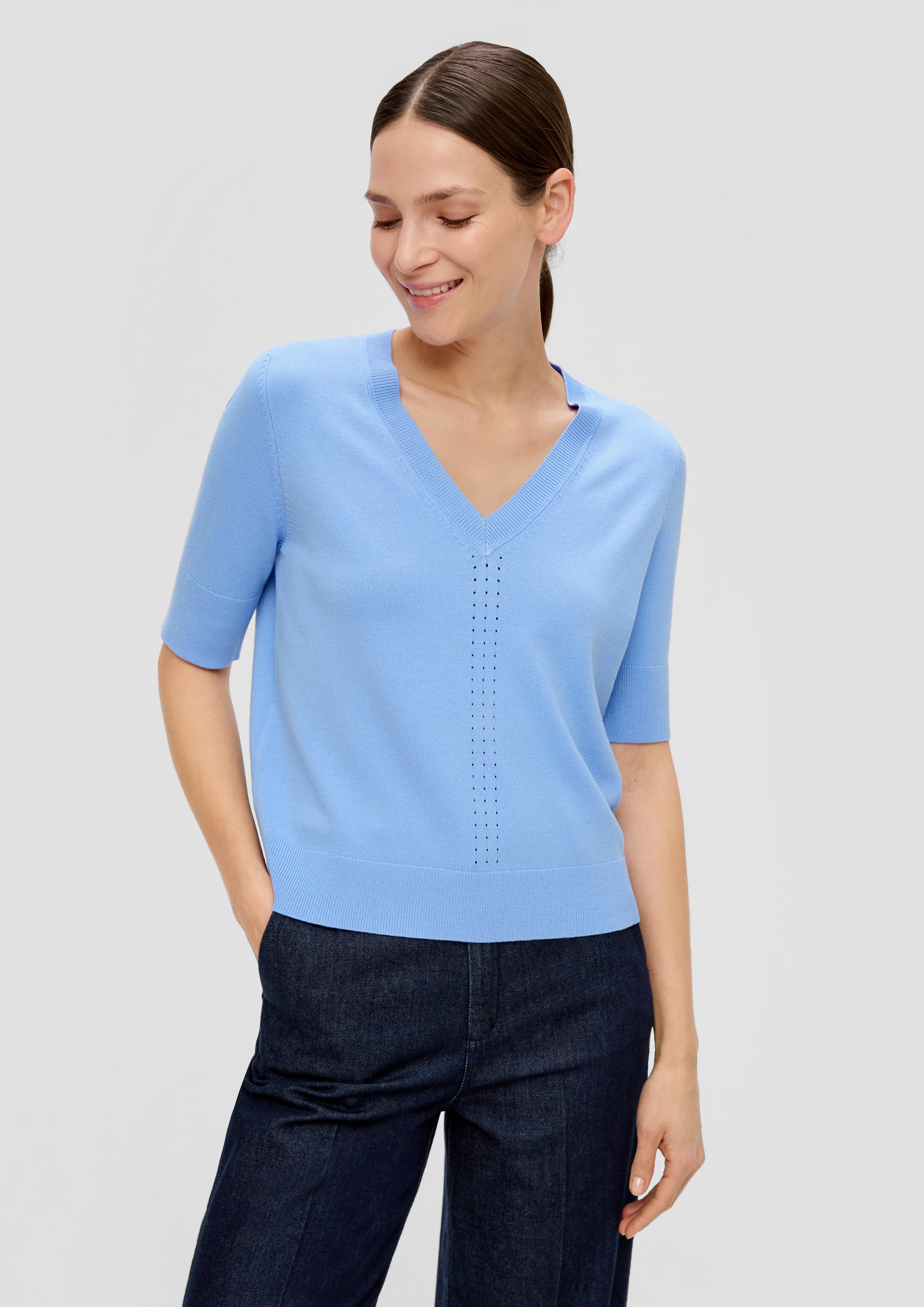 Strickshirt mit Lochmuster  2145579-5340
