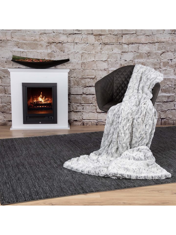 GMD Living Superweiche Kuscheldecke SMOOTH in Black (schwarz) günstig kaufen