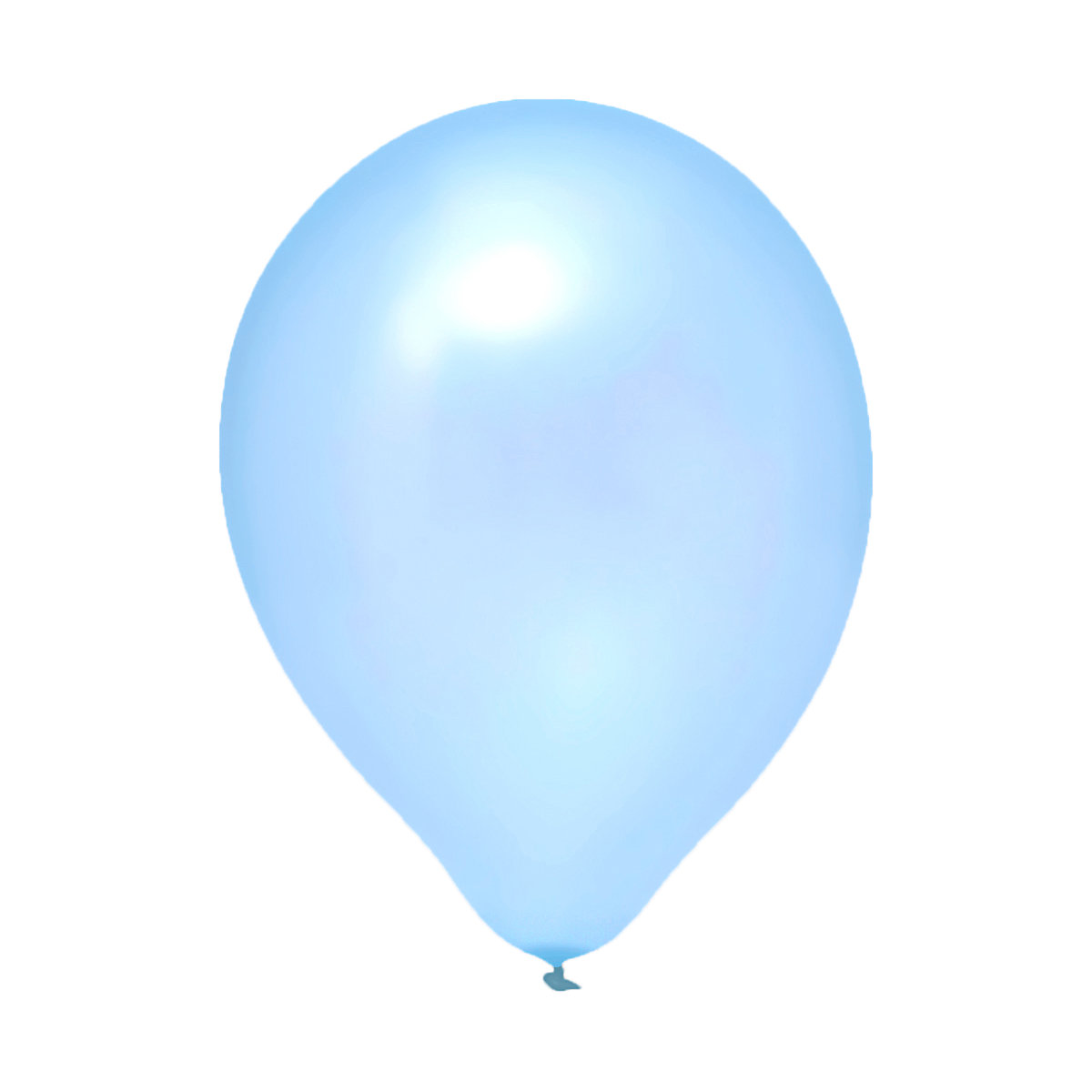 10 Latex-Luftballons Hellblau (Perlmutt), 29 cm