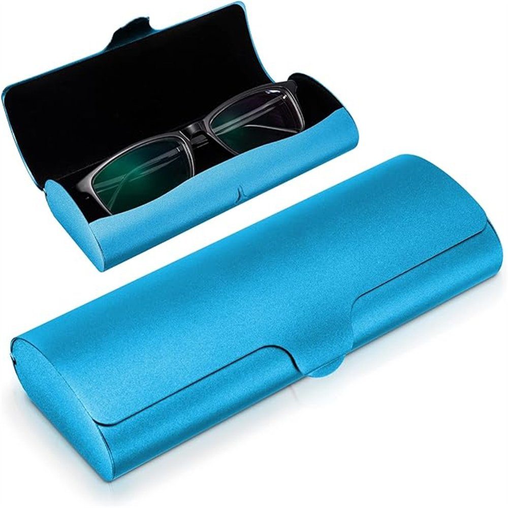 Runxizhou Brillenetui Brillenetui hardcase Aluminium, Metall Lesebrillenetui Blau