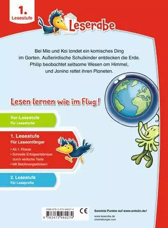 Leserabe - 1. Lesestufe: Weltraumgeschichten