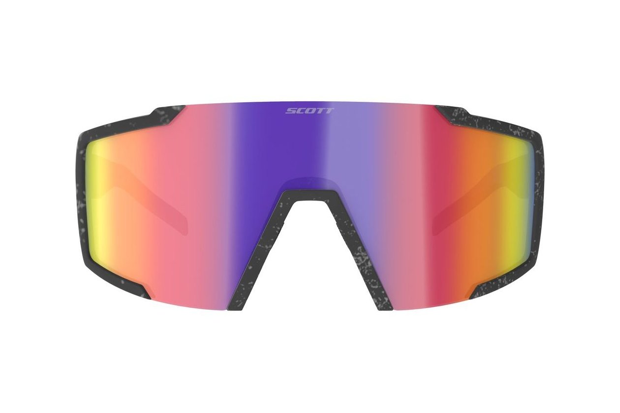 Scott Shield Sonnenbrille marble black / teal chrome