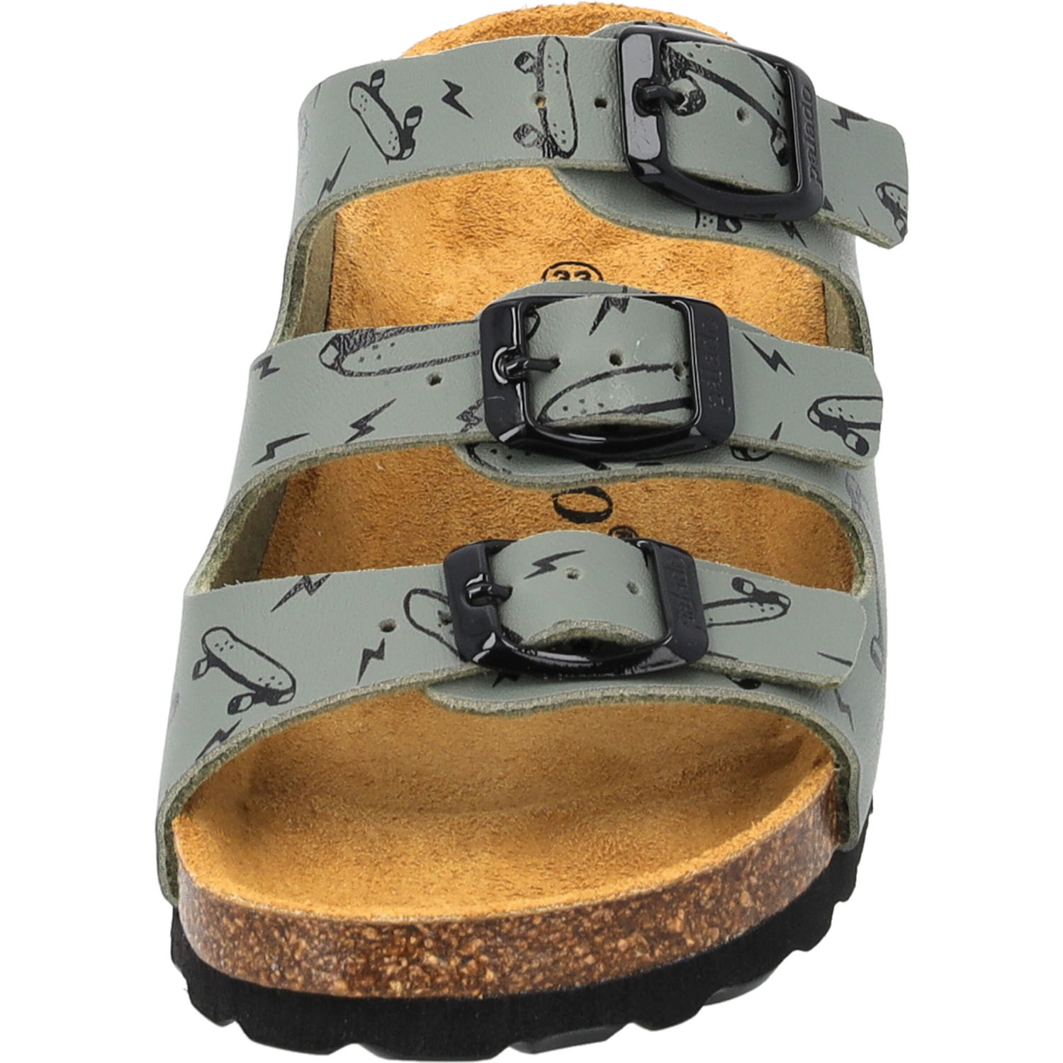 Palado Kids Capri B Print, Pantoletten, Kinder, Khaki Skater