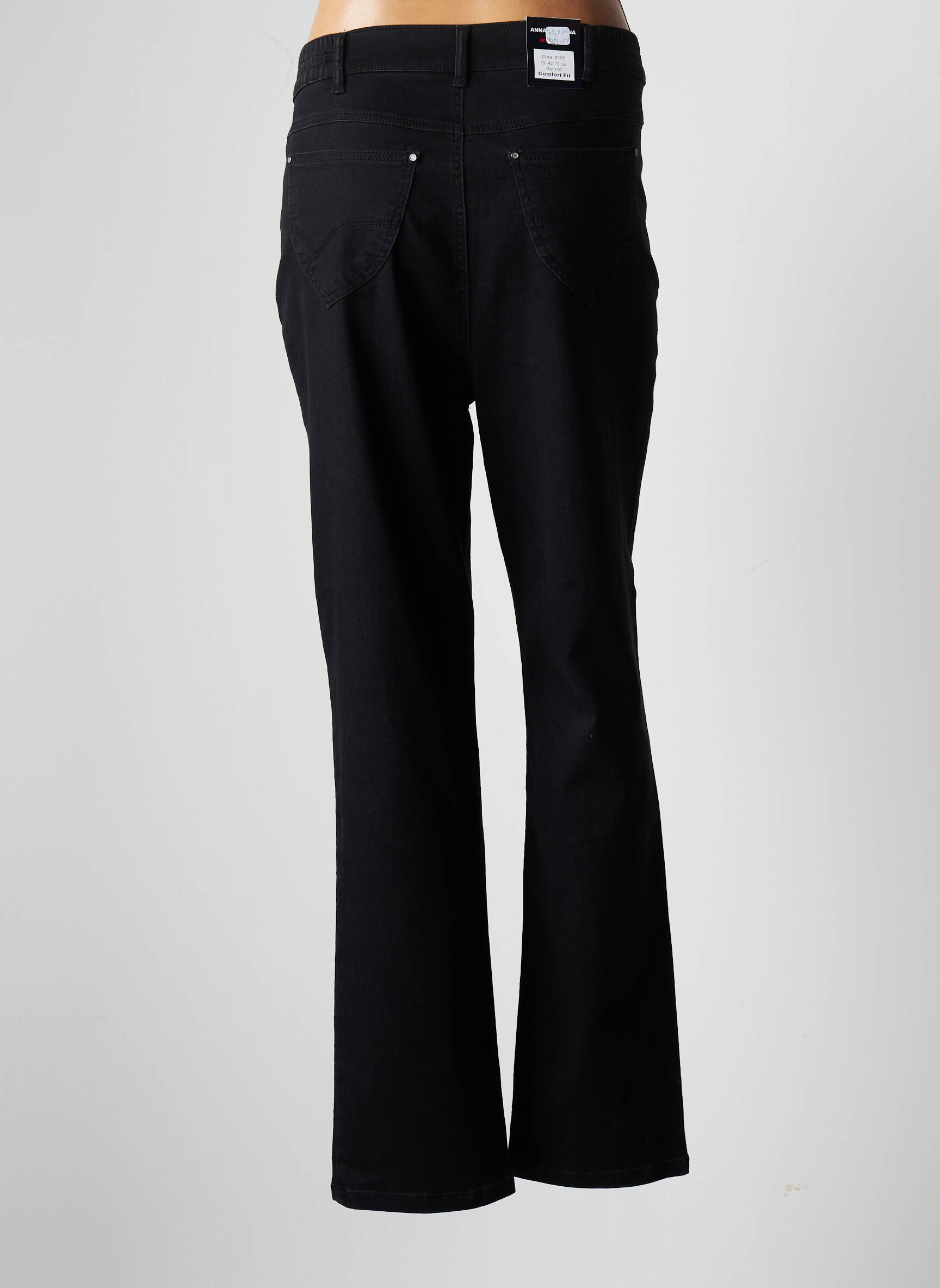 Anna Montana Jeans Coupe Slim Femme couleur noir