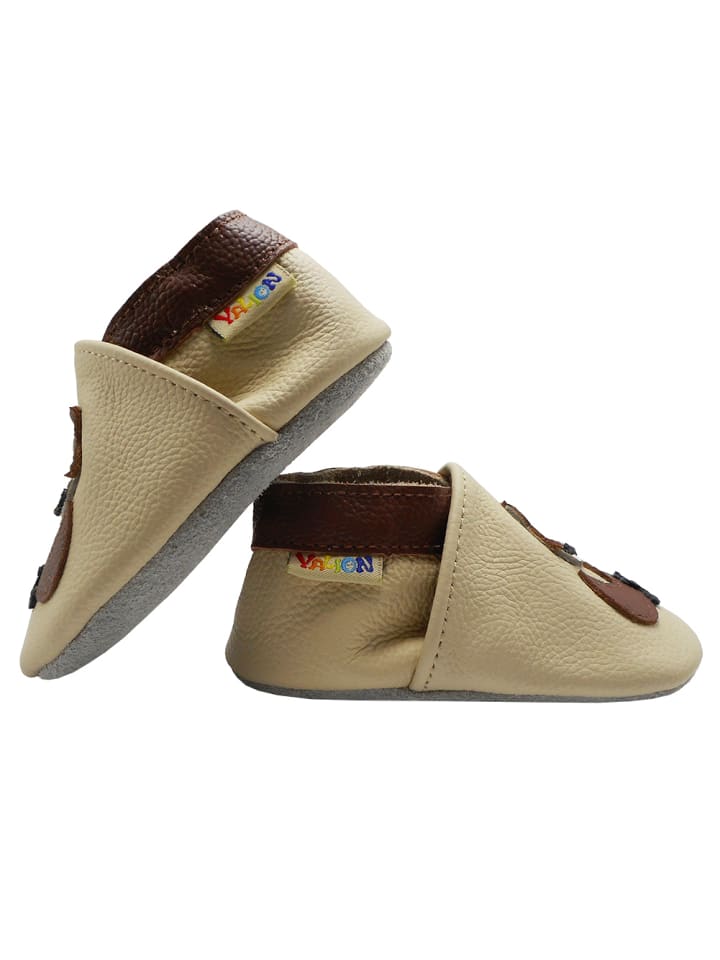 Yalion Leder-Krabbelschuhe 