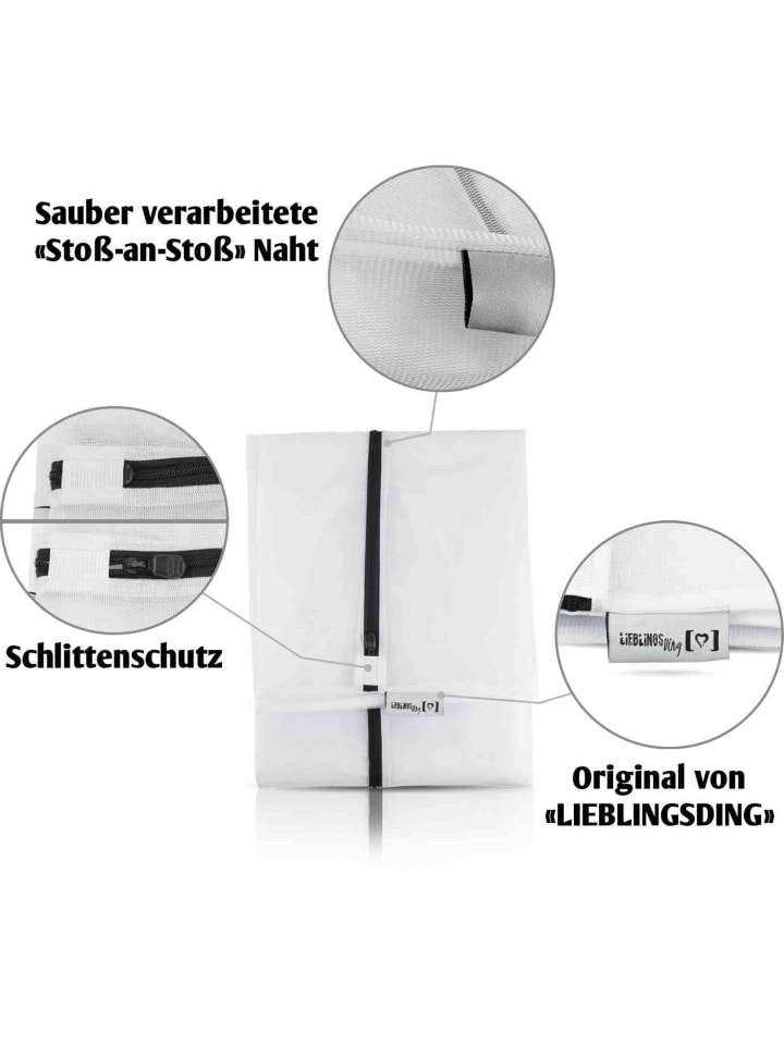 LIEBLINGS Ding Wäschenetz XXL 100x90cm LIEBLINGS Ding Wäschenetz in Weiß günstig kaufen 1