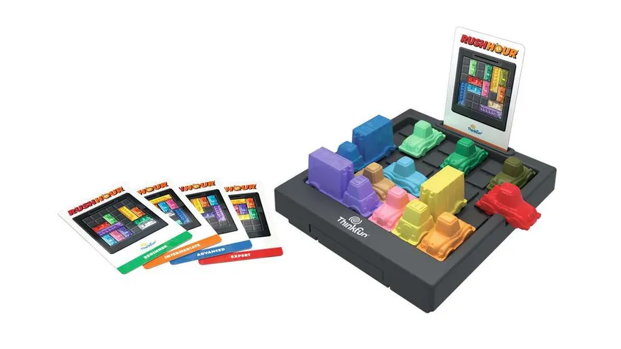 Thinkfun - Rush Hour - Das geniale Stauspiel und bekannte Logikspiel von Thinkfun für Jungen und Mädchen ab 8 Jahren