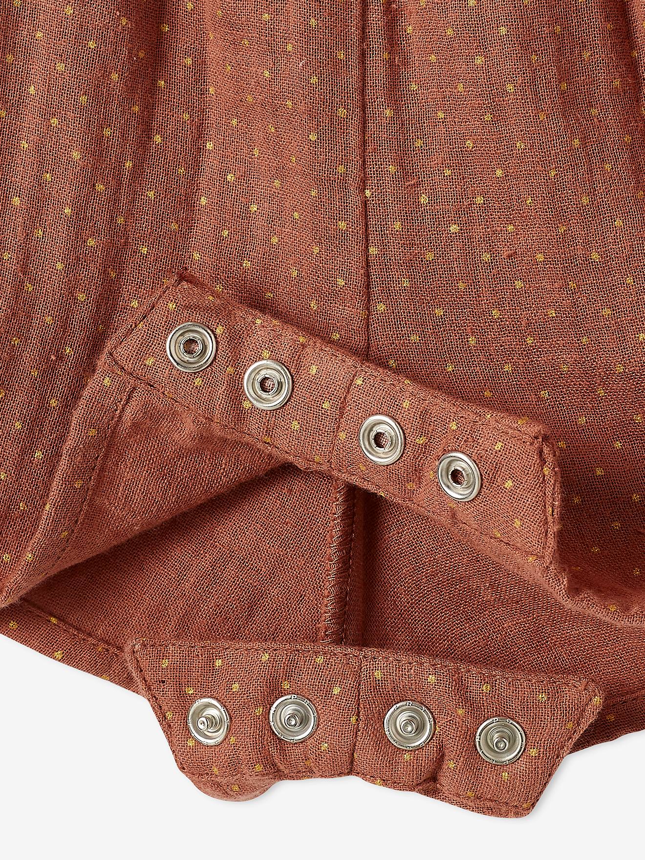 Combi-short en gaze de coton bébé bleu ciel