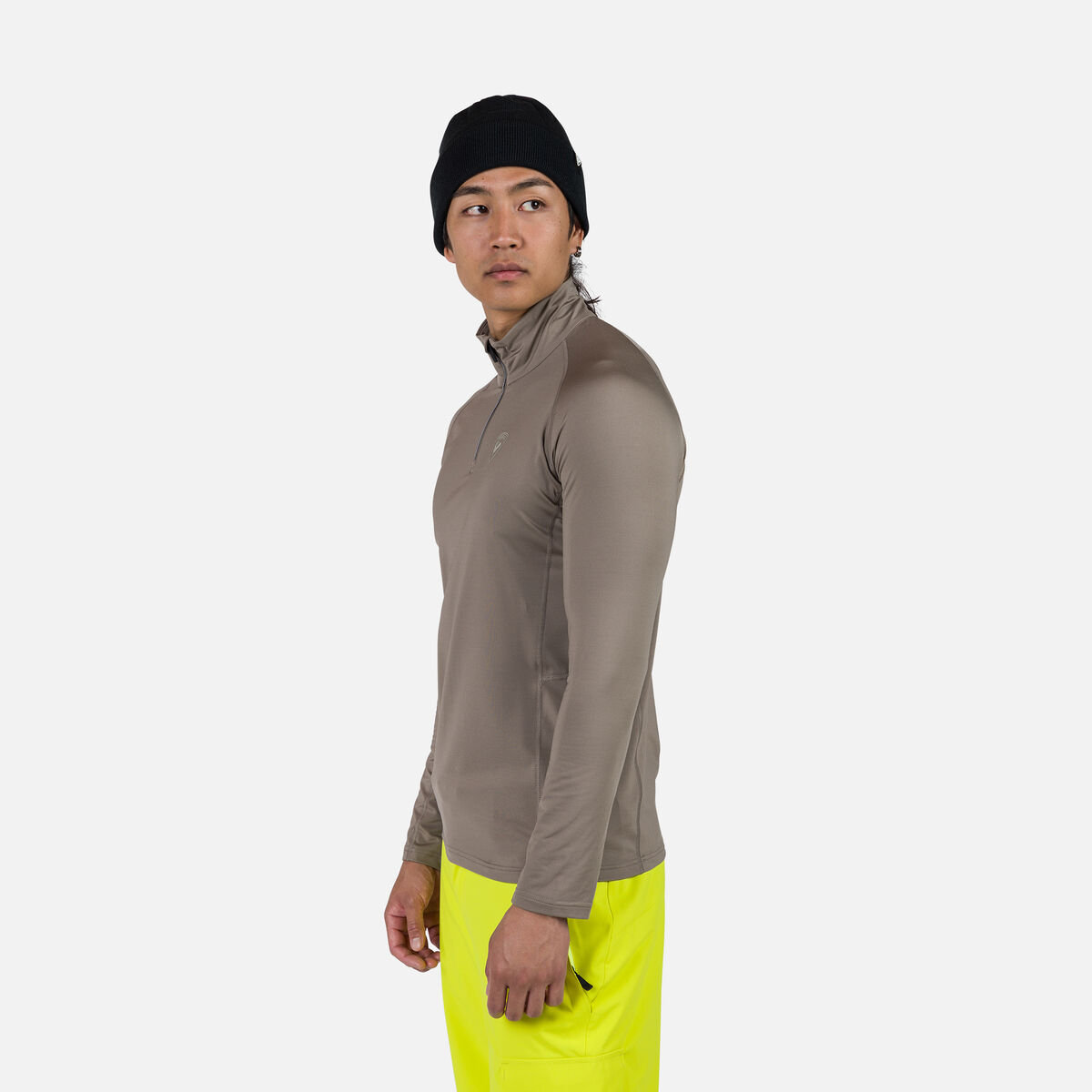 Herren-Baselayer-Oberteil mit halbem Reißverschluss