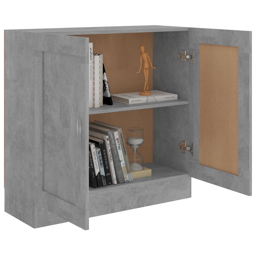 vidaXL Bücherregal Bücherschrank Betongrau 82,5x30,5x80 cm Holzwerkstoff, 1-tlg.