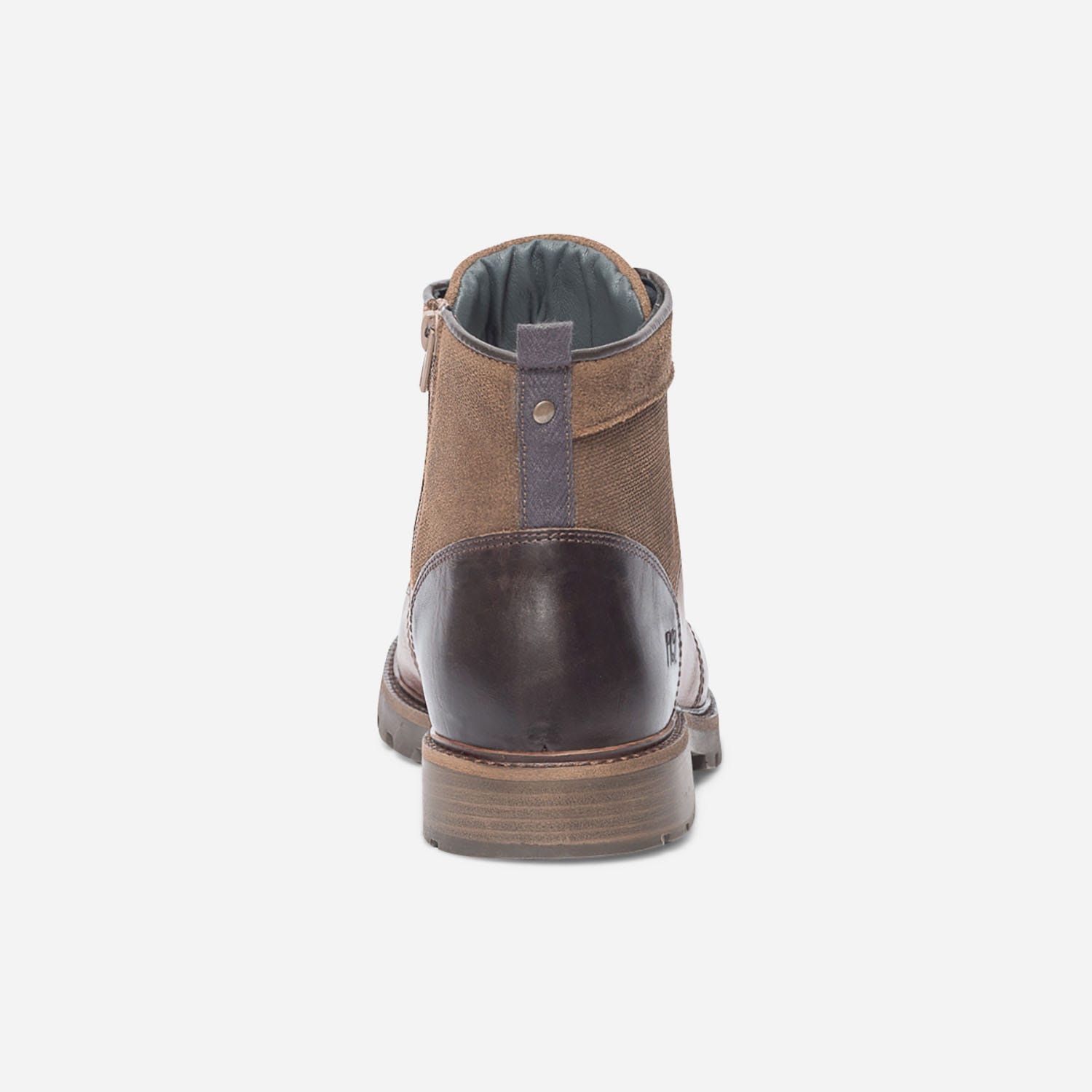 Boots cognac en cuir