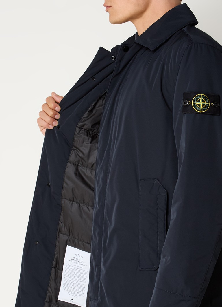 Parka matlasată Stone Island 06A02 cu logo