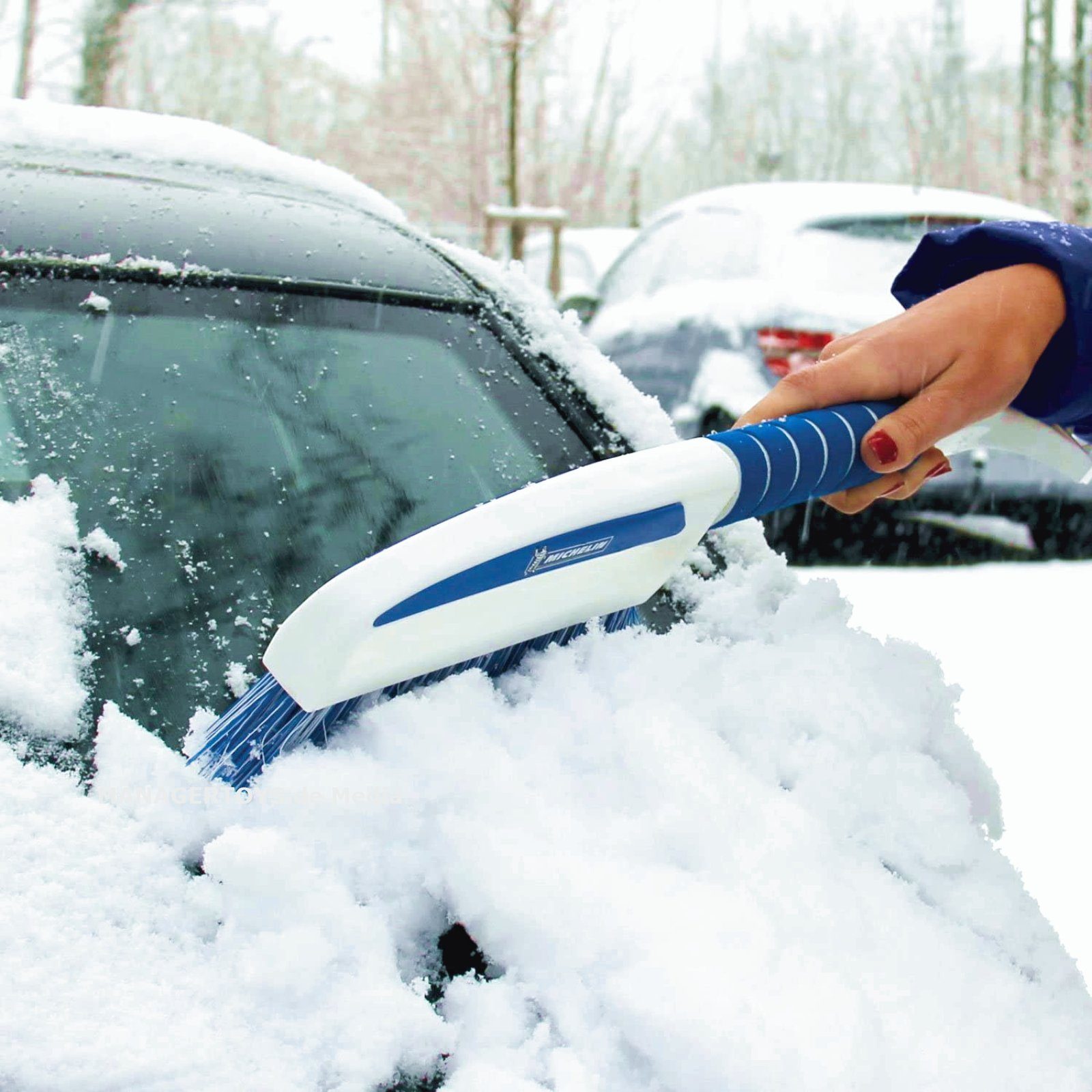 Michelin Schneebesen Eiskratzer Schneebürste XL 52 cm Eisschaber Schneefeger