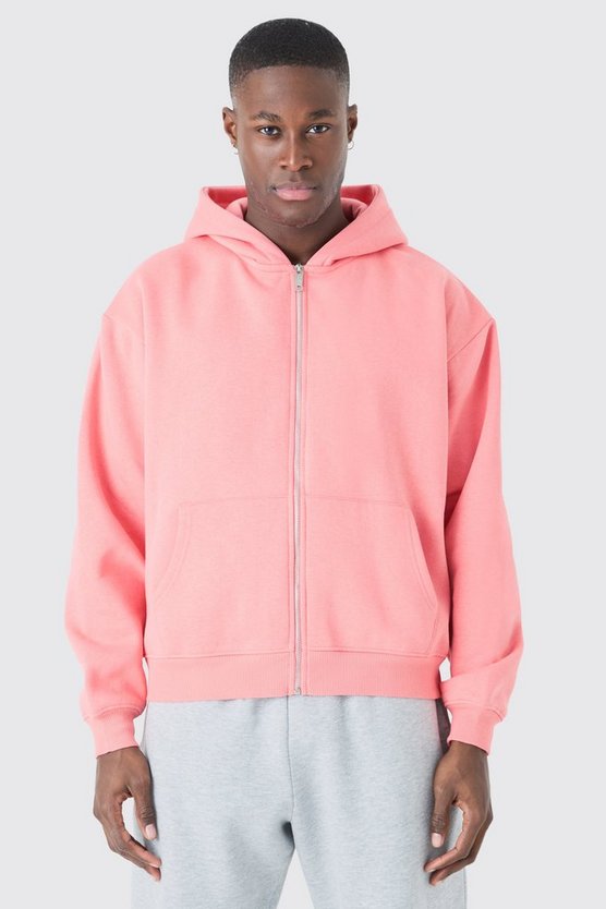 Kastiger Oversize Hoodie mit Reißverschluss