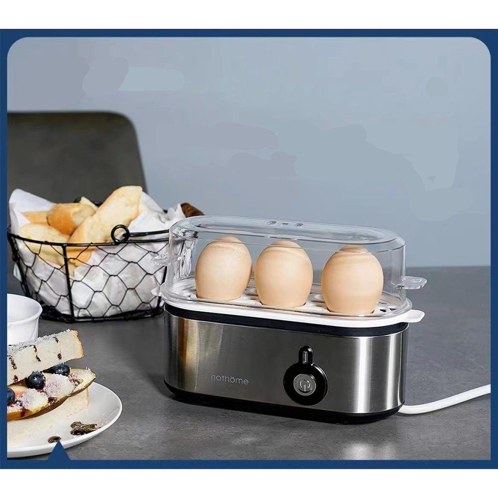 MOUTEN Sandwichmaker Mini-Multifunktions-Frühstücksmaschine, Eierkocher aus Edelstahl