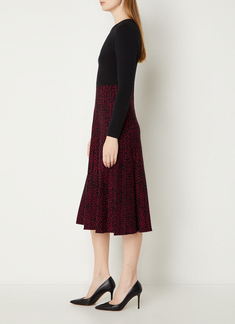 Abito midi in maglia fine Hobbs Harlie con motivo a maglia