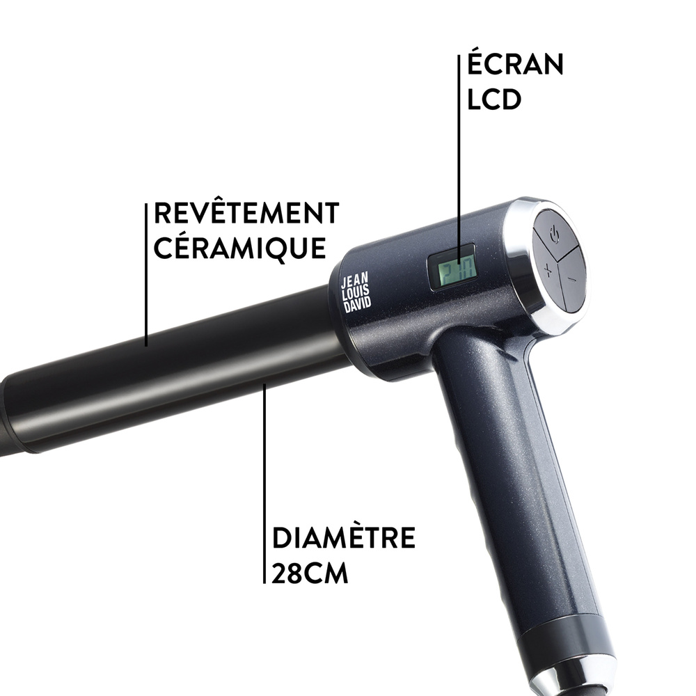 Jean Louis David JLD THE CURLER Boucleur professionnel à forme angulaire + soin nourrissant pour les boucles