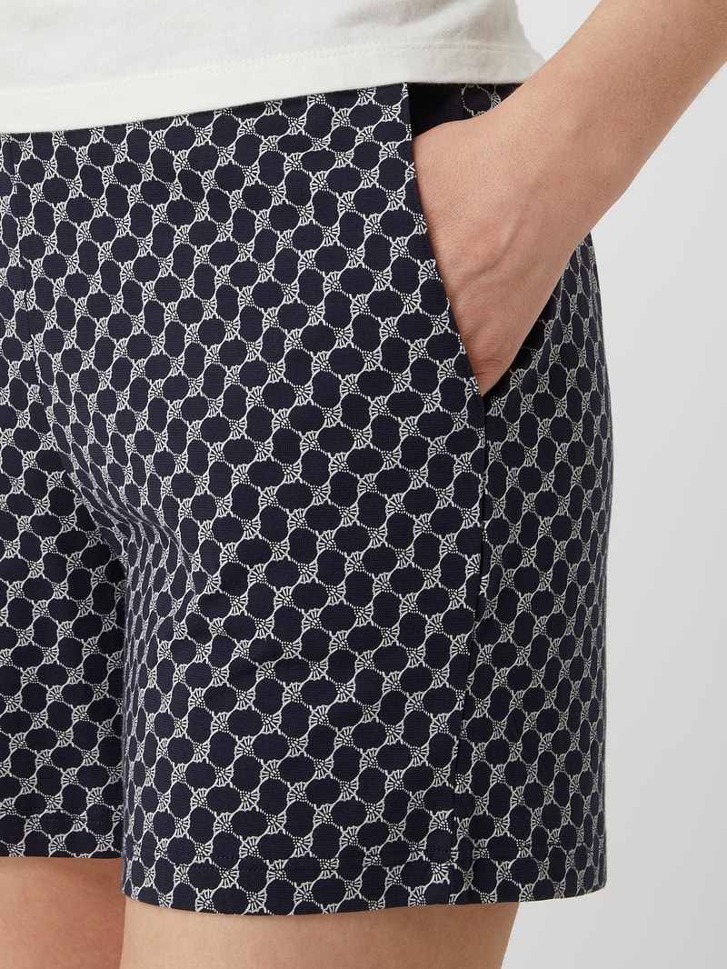 Shorts aus Baumwolle in marineblau