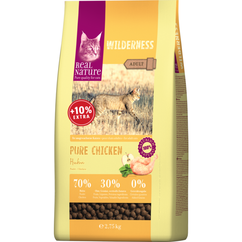 REAL NATURE Trockenfutter REAL NATURE WILDERNESS Adult Pure Chicken 2,75 kg